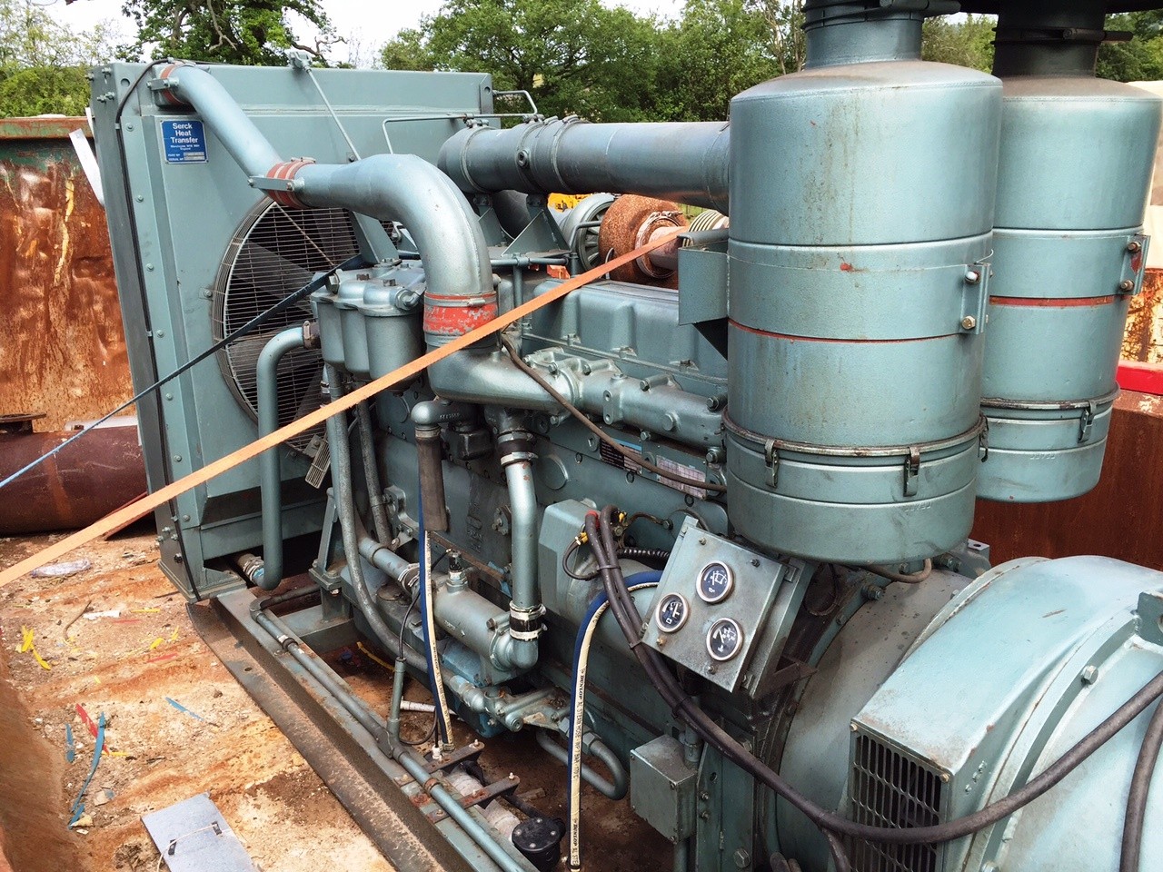 Used Rolls Royce 8 cylinder Diesel Generator